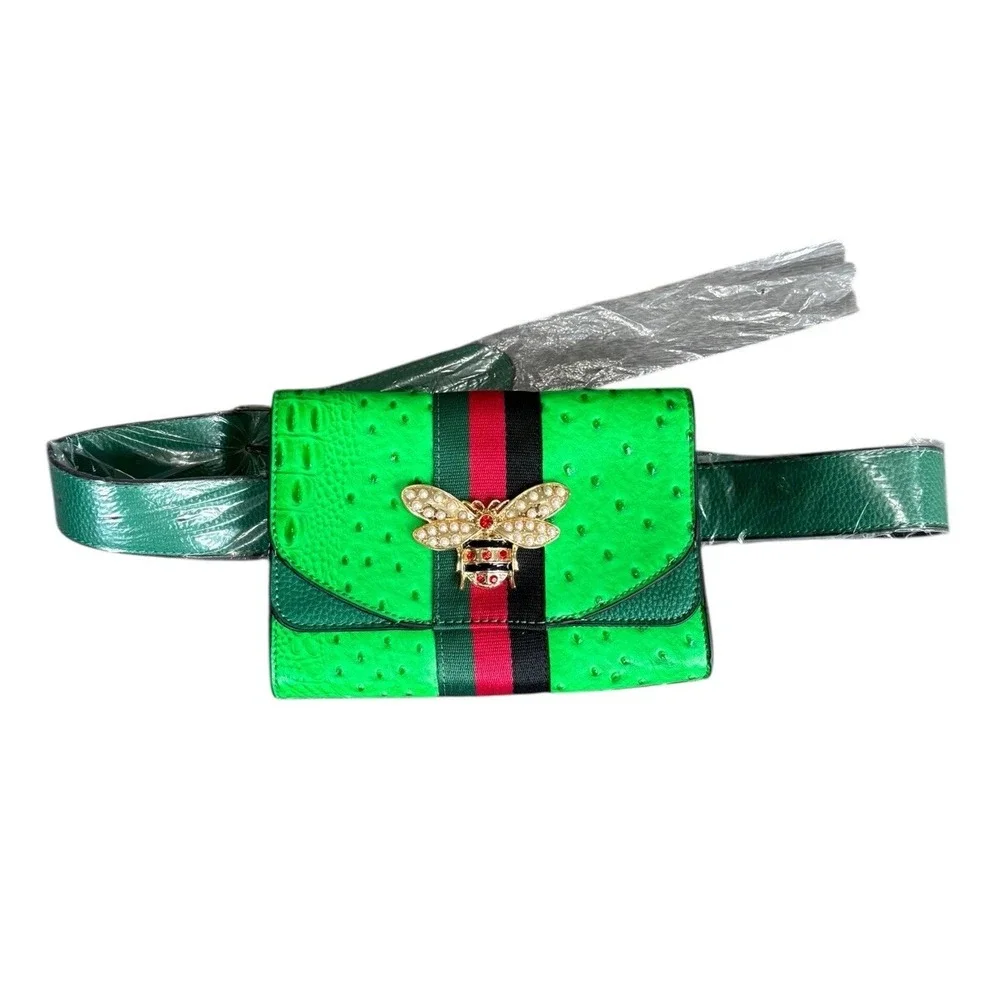 Le Miel The Queen Bee Green Belt‎ Bag